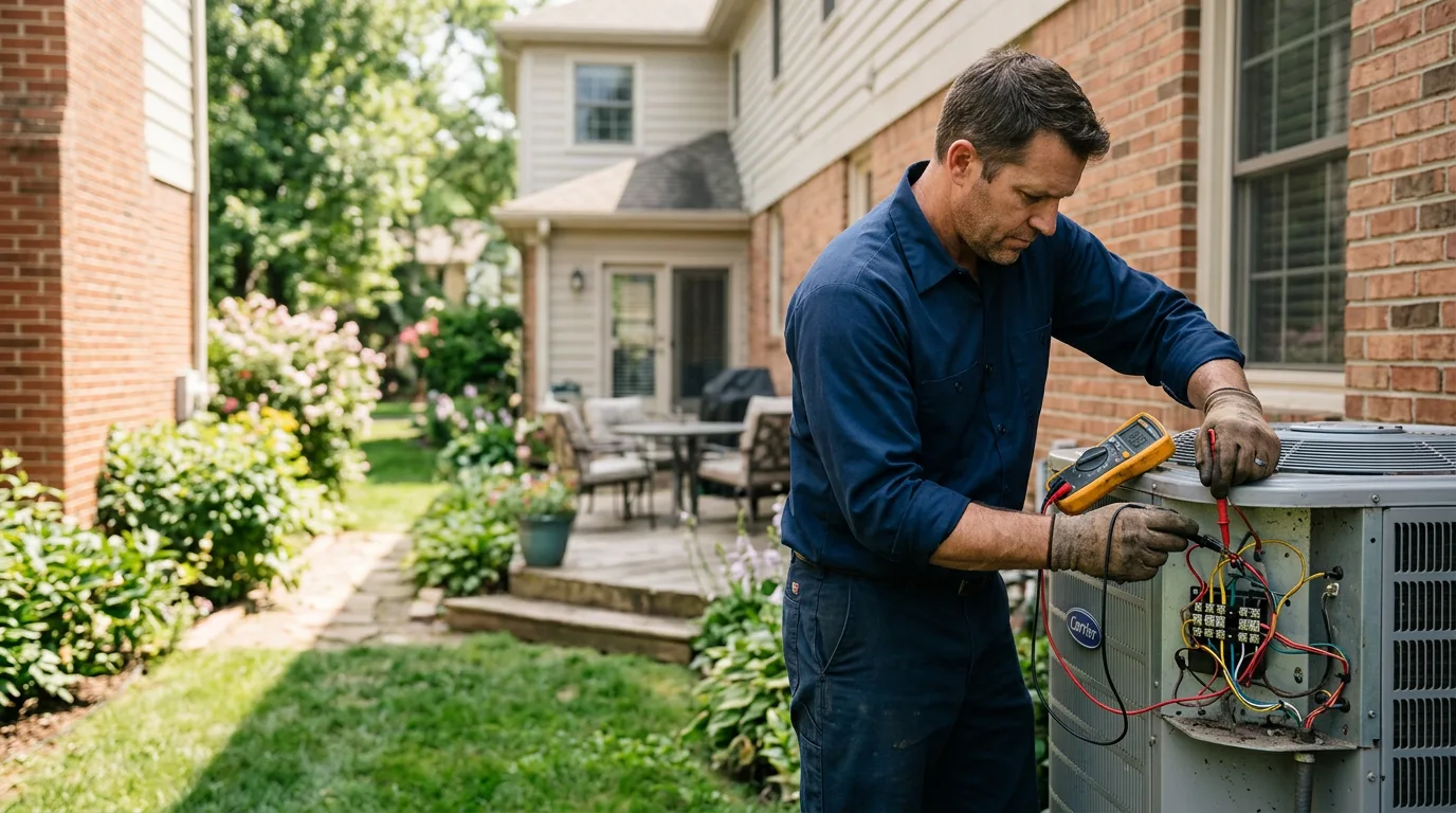 HVAC technician working near Shamokin Dam, PA
